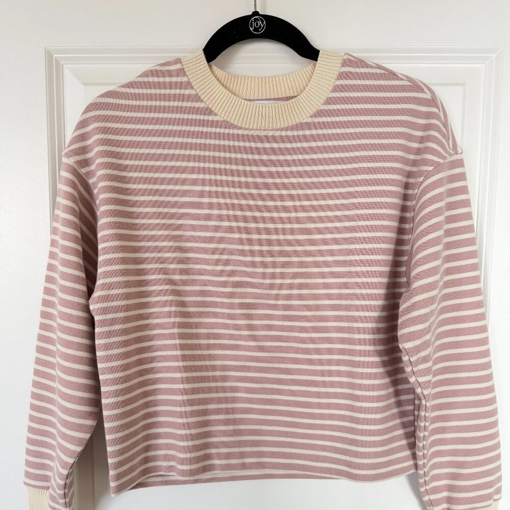 MANGO Stripe Sweatshirt